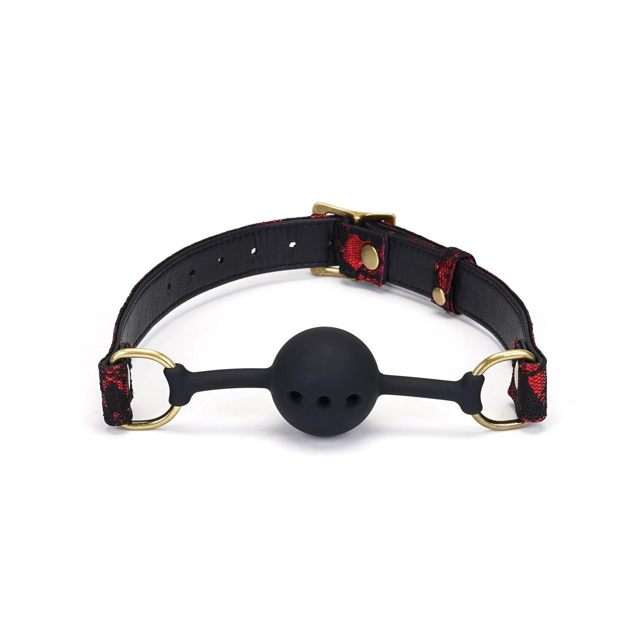 Повітропроникний кляп Liebe Seele Victorian Garden Ball Gag в DIDO