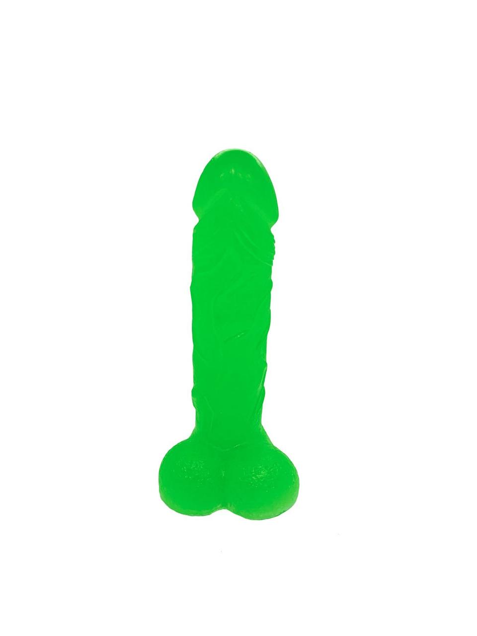 Крафтове мило-член із присоскою Чистий Кайф Green size L, натуральне в DIDO
