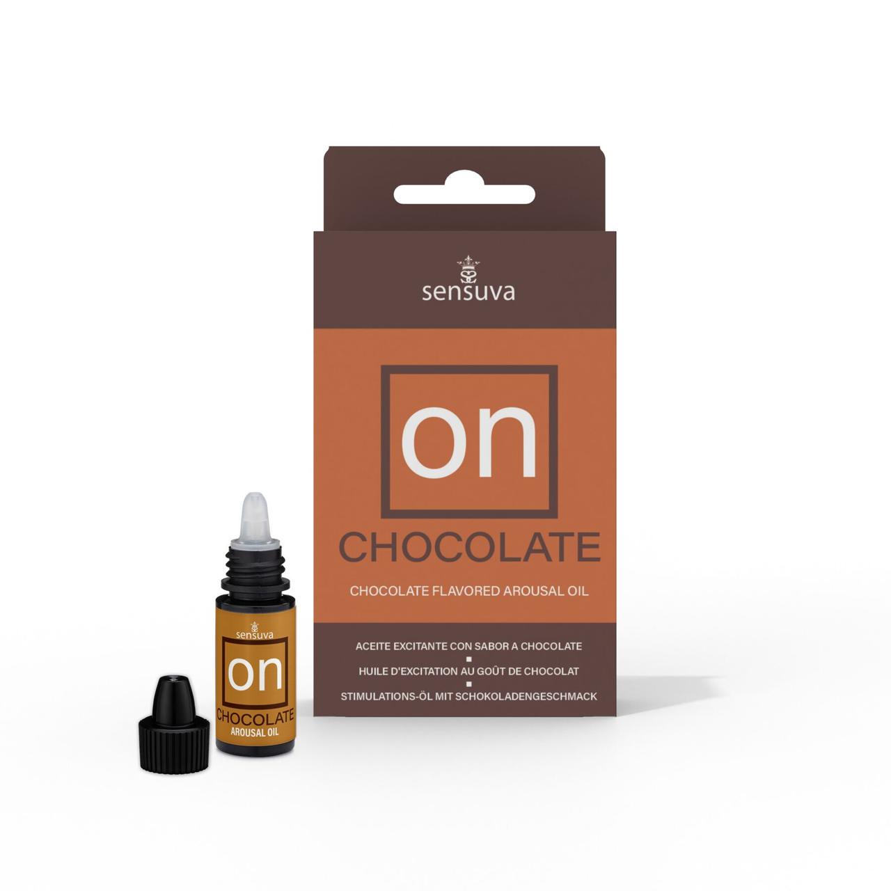 Збудливі краплі для клітора Sensuva ON Arousal Oil for Her Chocolate (5 мл) зі смаком шоколаду в DIDO