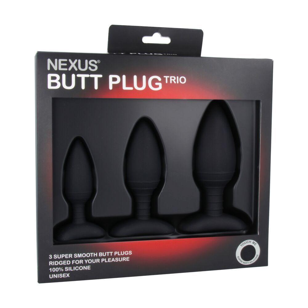 Набір анальних заторів Nexus Butt Plug Trio, макс. діаметр 3–4–5 см у DIDO
