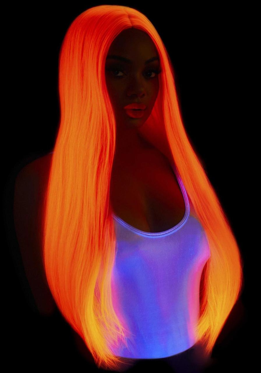 Перука Leg Avenue 33″ Long straight center part wig neon pink у DIDO