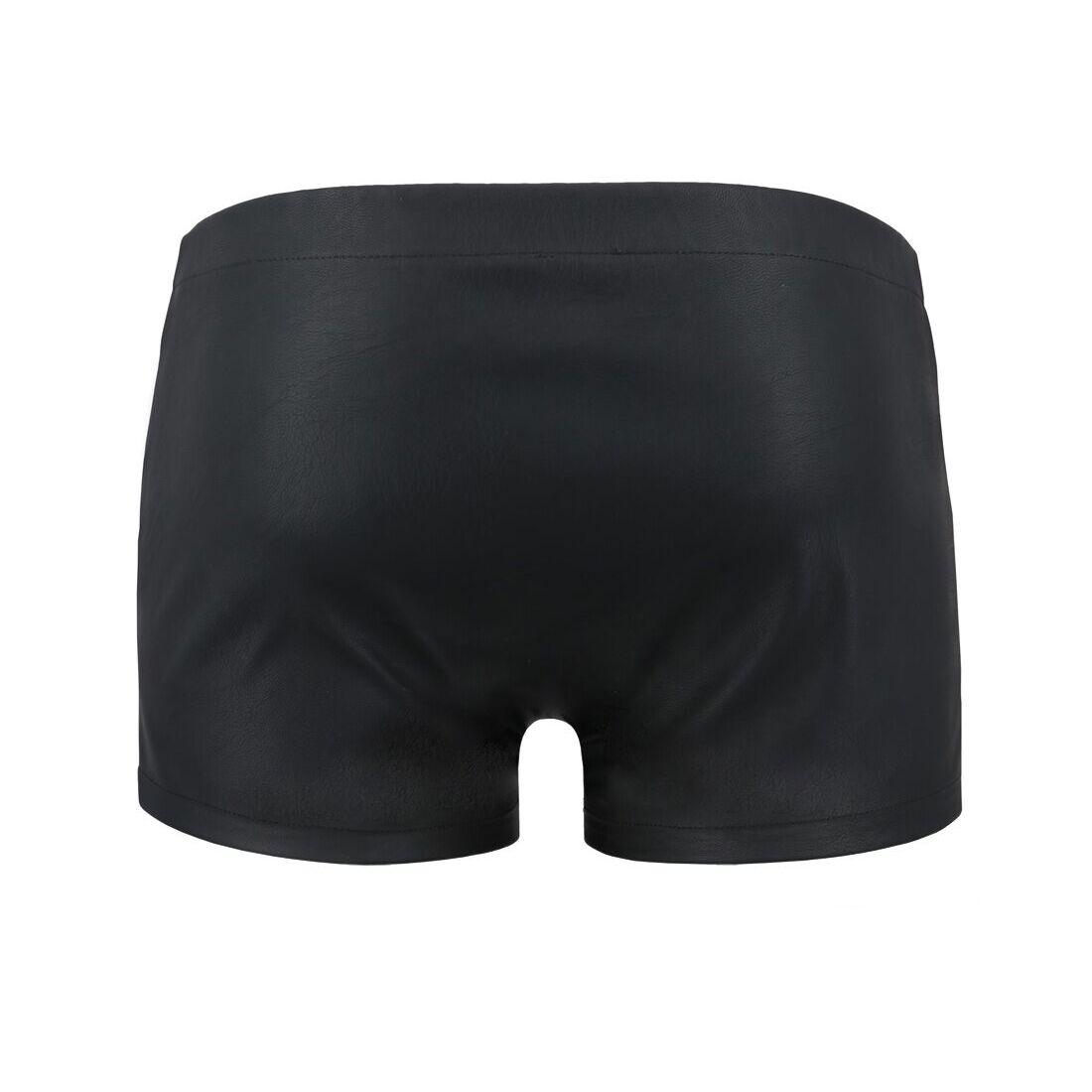 Мужские кожаные боксеры с заклепками Passion 048 SHORT DAVID L/XL Black в DIDO