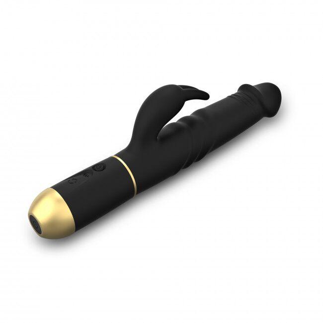 Вибратор Dorcel Furious Rabbit 2.0 с возвратно-поступательными движениями головки, перезаряжаемый в DIDO