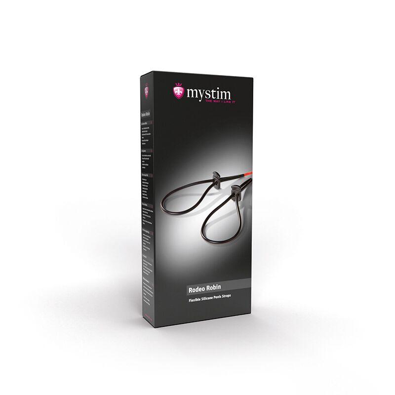 Утяжка для пениса Mystim Rodeo Robin, пара силиконовых токопроводящих лассо в DIDO