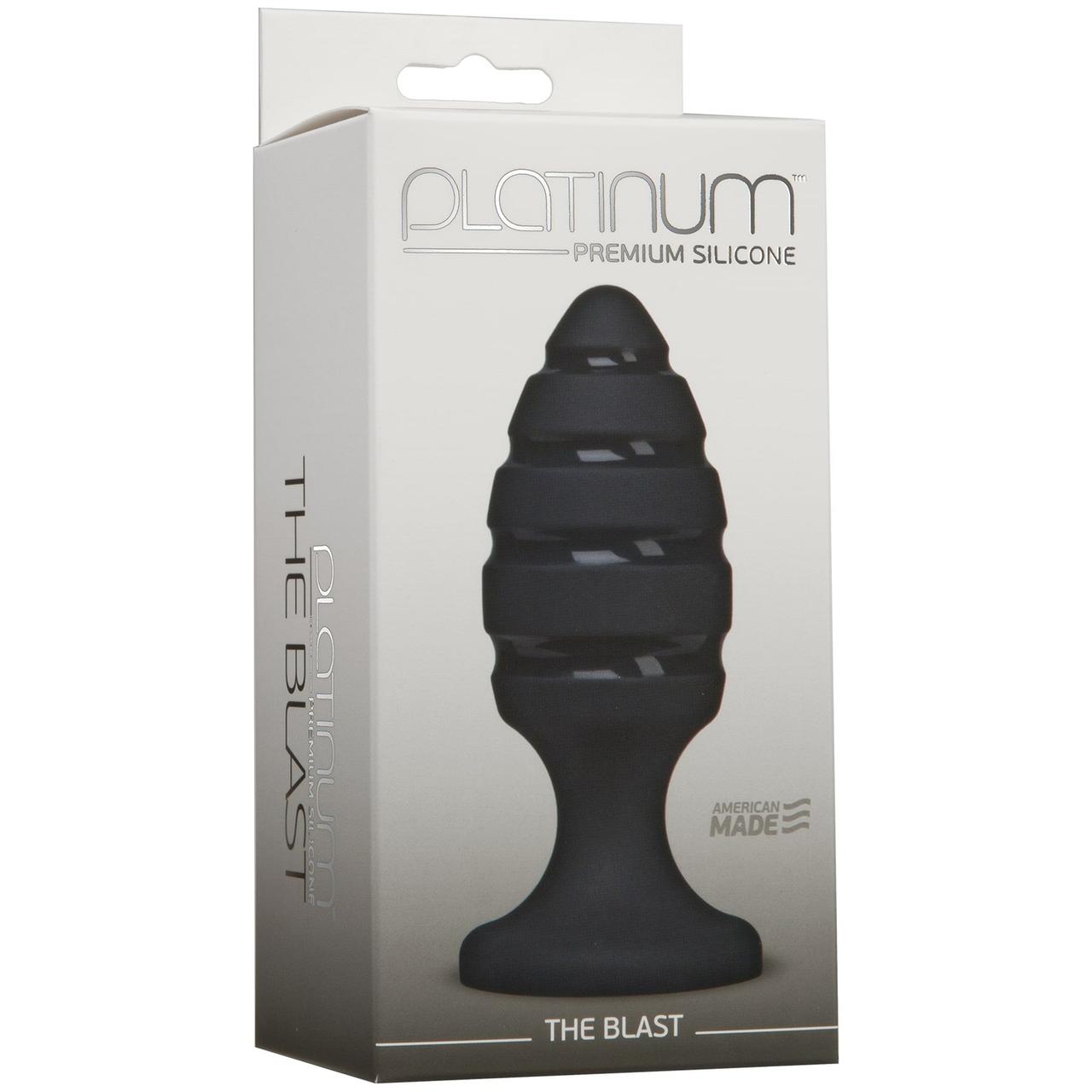 Анальний плаг зі спіральним каналом Doc Johnson Platinum Premium Silicone - The Blast - Black у DIDO