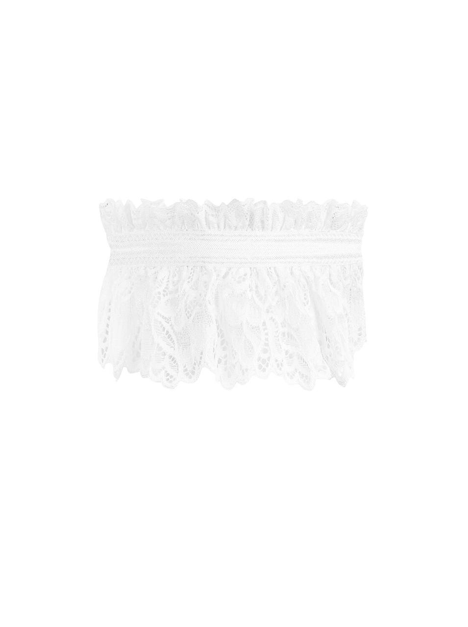 Ажурна підв'язка Obsessive Amor Blanco garter, white в DIDO