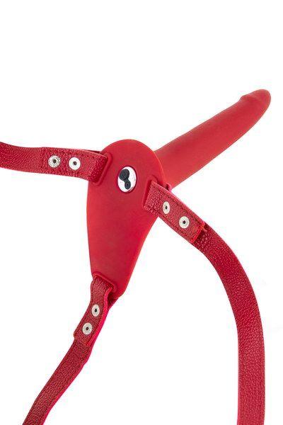 Страпон с вибрацией Fetish Tentation Vibrating Strap-On with Dildo Red в DIDO