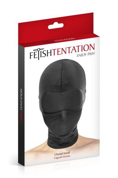 Капюшон для БДСМ Fetish Tentation Closed Hood с закрытыми глазами и ртом в DIDO