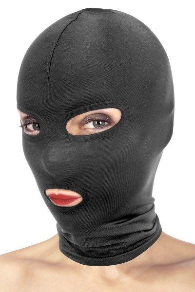 Капюшон для БДСМ с открытыми глазами и ртом Fetish Tentation Open Mouth and Eyes Hood в DIDO