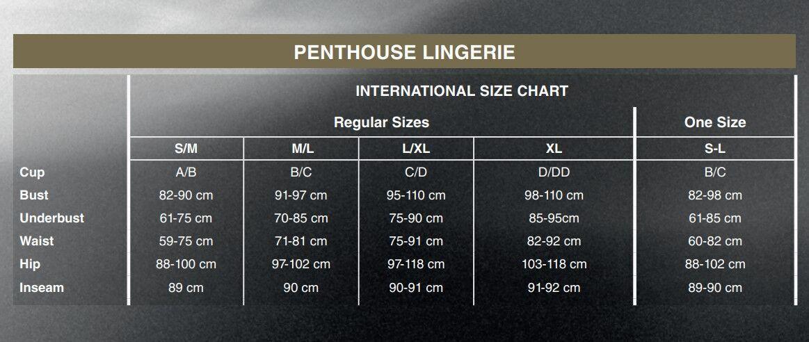 Комплект сорочка в стилі 60-х та трусики з доступом Penthouse - Libido Boost White S/M в DIDO