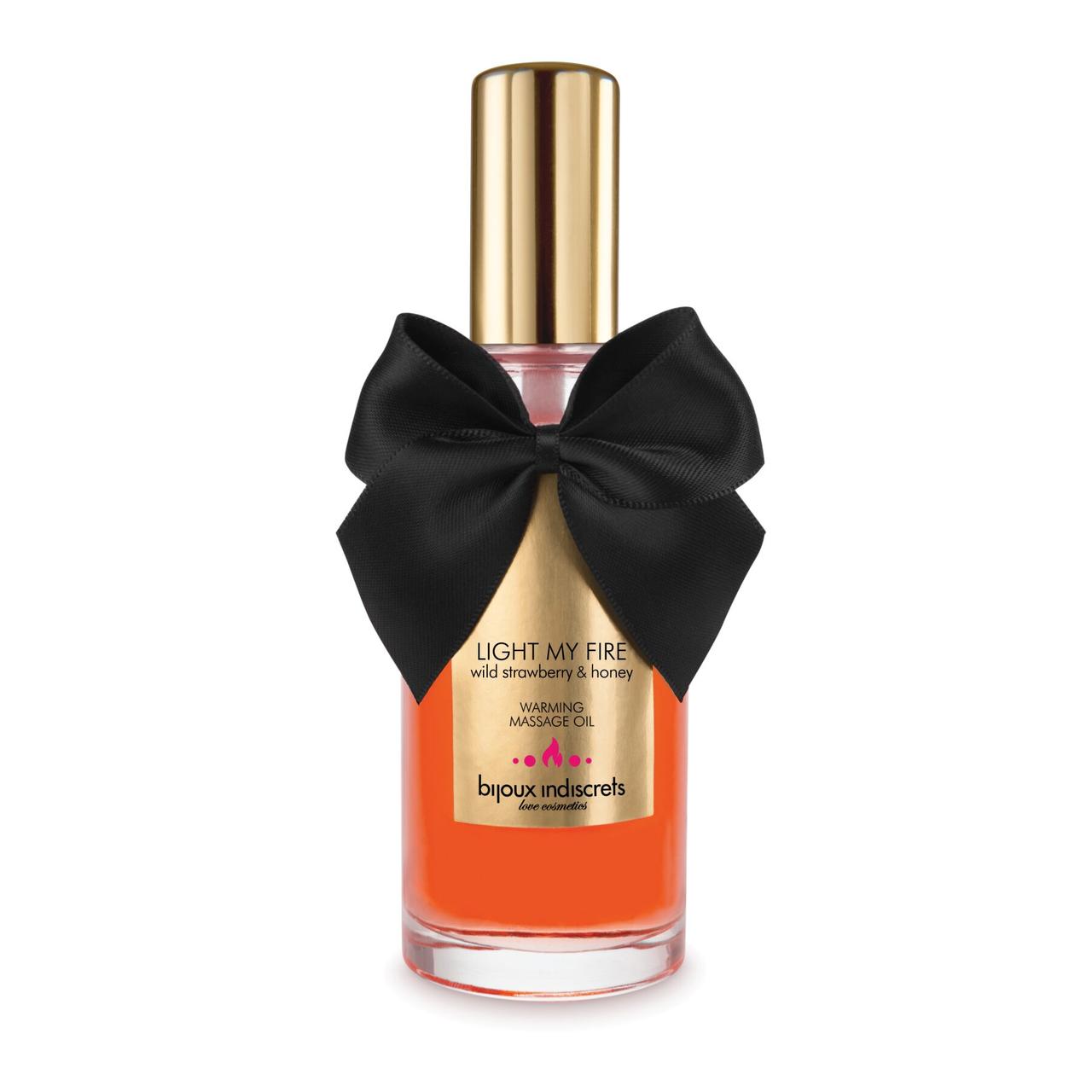 Разогревающее масло Bijoux Indiscrets Light my Fire – Wild Strawberry&Honey в DIDO