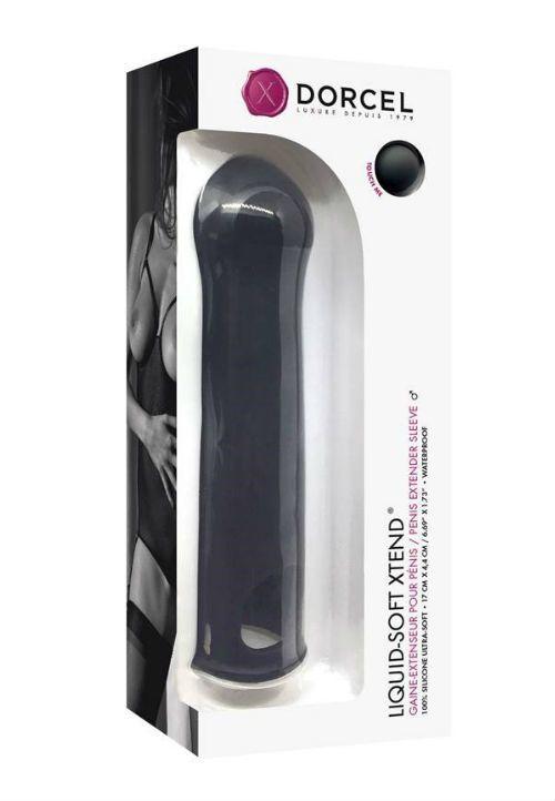 Удлиняющая насадка на член Dorcel LIQUID-SOFT XTEND (до +3,8см), с кольцом для мошонки в DIDO