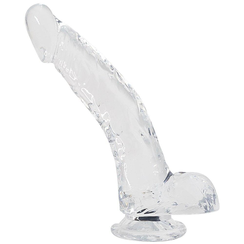 Прозорий фалоімітатор Alive Jelly Dildo Stallion, ТПЕ, присоска, діаметр 3,5 см, довжина 22 см у DIDO