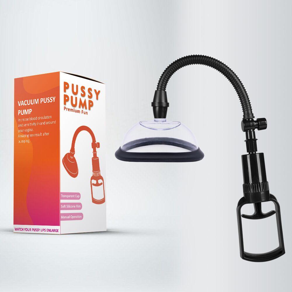 Вакуумна помпа для вульви Pussy Pump Premium Fun розмір L (13 см), механічний насос в DIDO