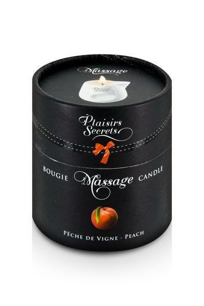 Массажная свеча Plaisirs Secrets Peach (80 мл) подарочная упаковка, керамический сосуд в DIDO