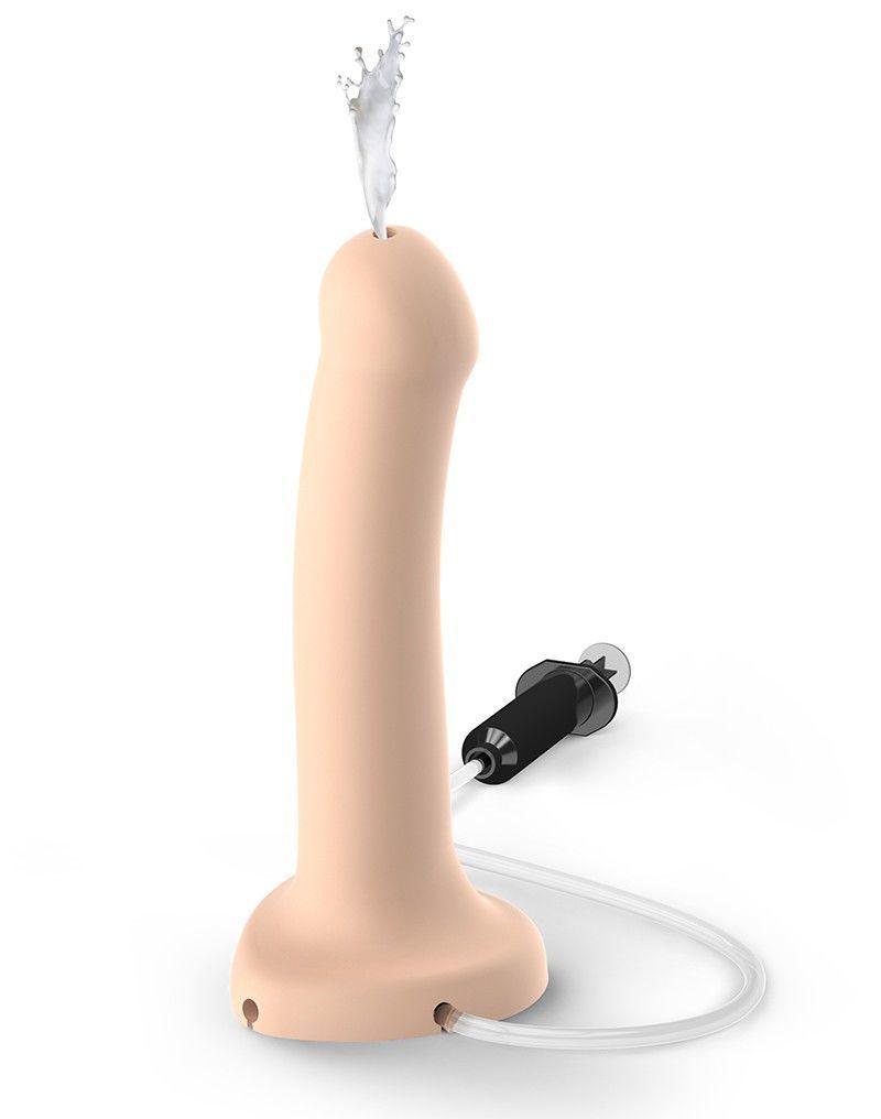 Закінчуючий фалоімітатор Strap-On-Me Dildo Cum Flesh, діаметр 3,6см, силікон, насадка для страпону в DIDO