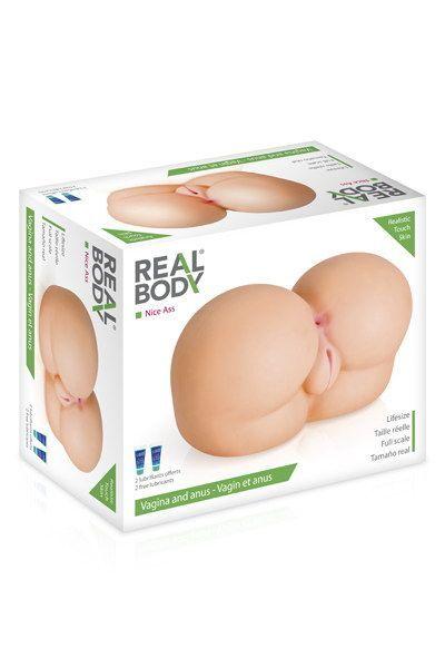 Мастурбатор-попка Real Body — Nice Ass, два входа: вагина и попка в DIDO