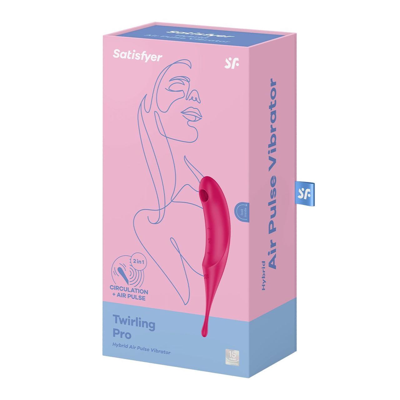 Вибратор для клитора с вакуумной стимуляцией Satisfyer Twirling Pro Red в DIDO