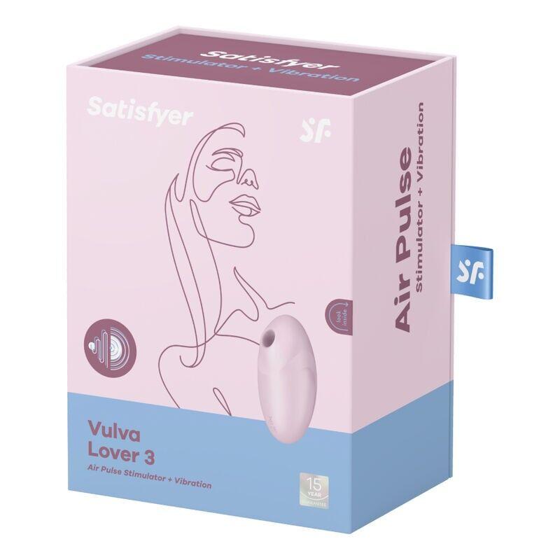 Вакуумный стимулятор с вибрацией Satisfyer Vulva Lover 3 Pink в DIDO