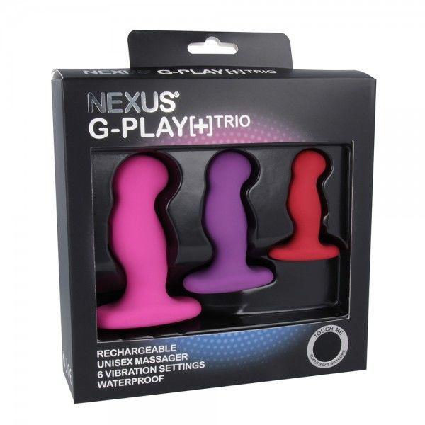 Набір вібромасажерів простати Nexus G-Play Trio Plus, макс діаметр 2,3-3,0-3,5см, для новачків у DIDO