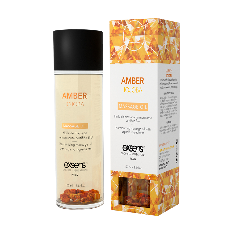 Розпродаж! Масажна олія EXSENS Amber Jojoba (з бурштином) 100мл (термін 07.2025) у DIDO