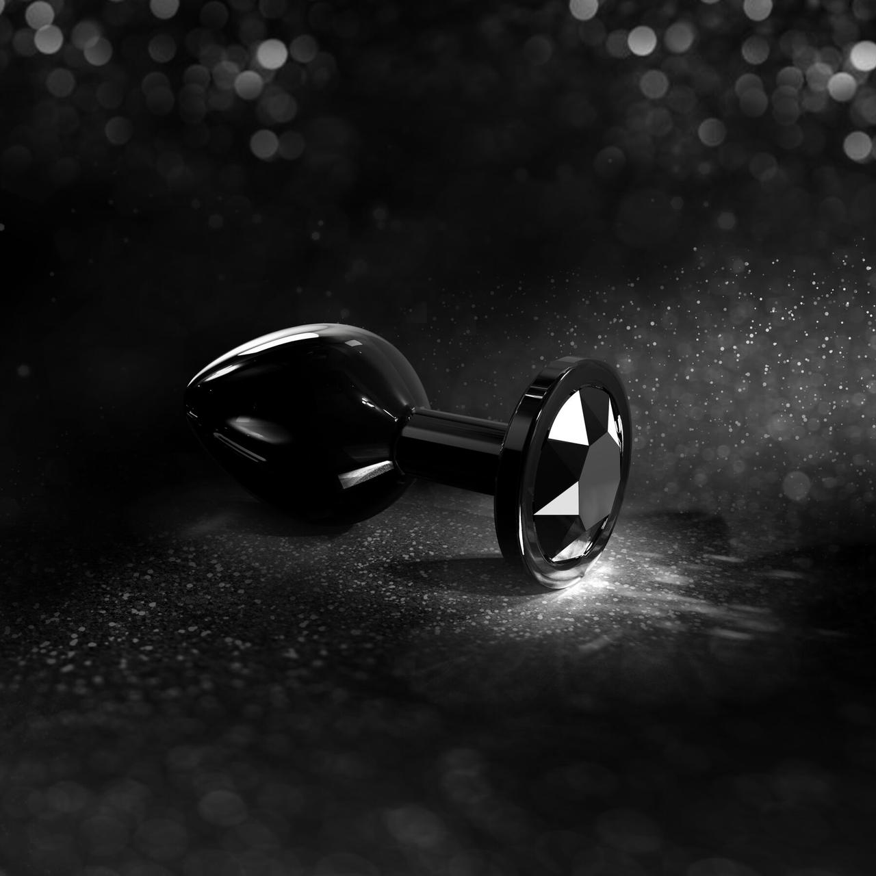 Металева анальна пробка із кристалом Dorcel Diamond Plug Black L у DIDO
