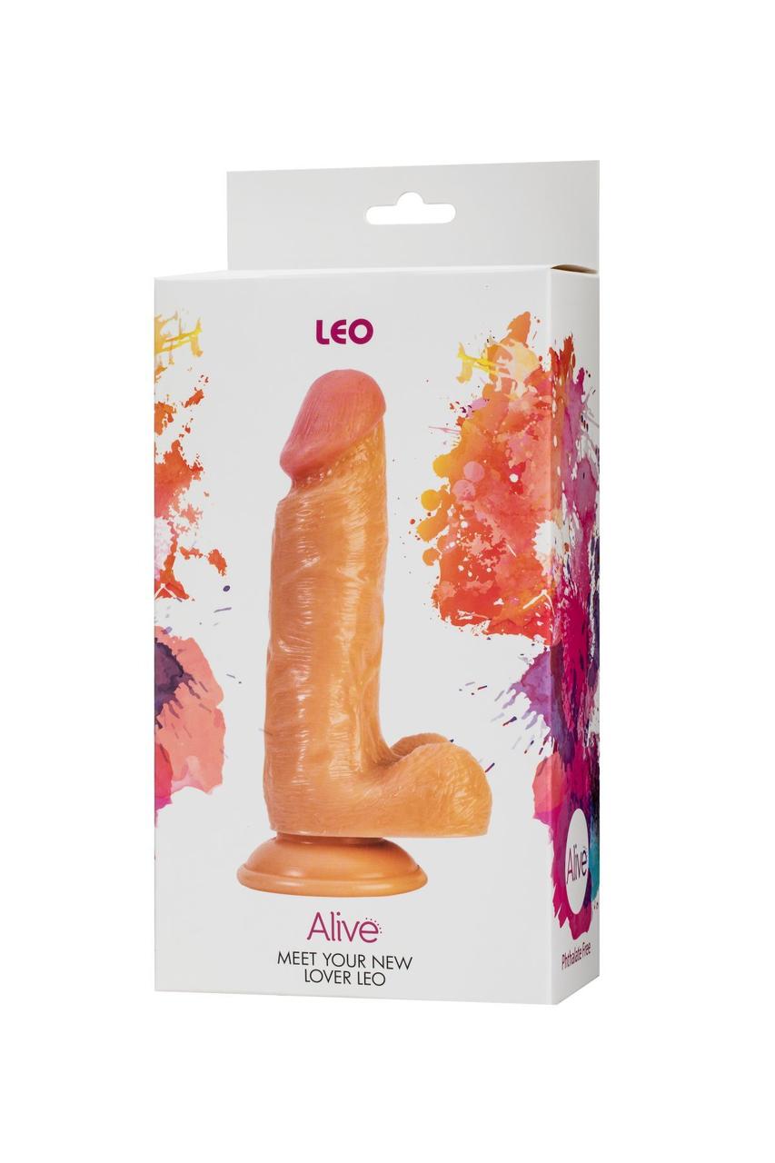 Фалоімітатор з мошонкою Alive Leo, діаметр 3,8см, ПВХ в DIDO