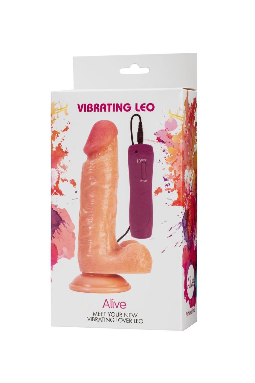 Фаллоимитатор Alive Leo с вибрацией, ПВХ, диаметр 3,8см в DIDO