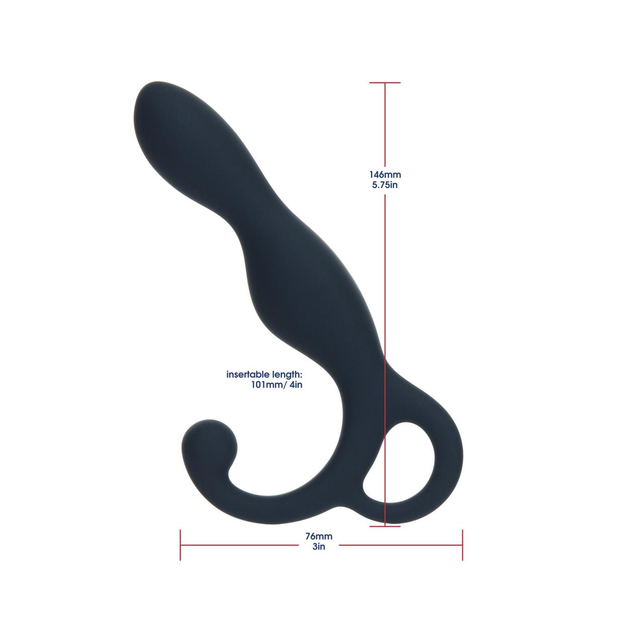 Масажер простати Lux Active LX1 Anal Trainer 5.75″, Dark Blue, віброкуль в комплекті в DIDO