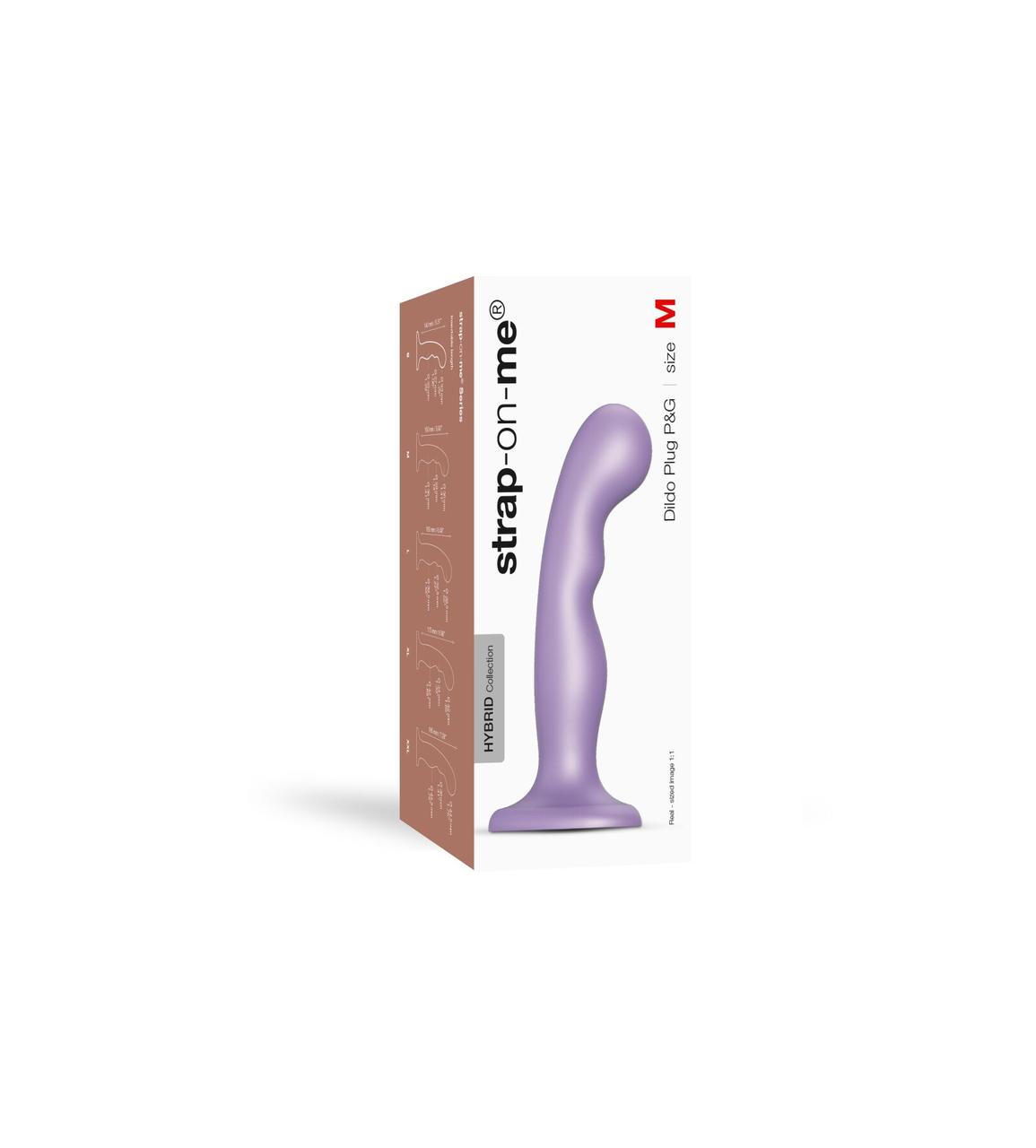 Насадка для страпона Strap-On-Me Dildo Plug P&G Lilas Metallic M в DIDO