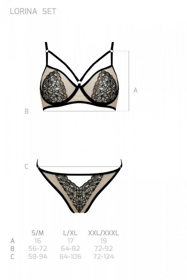 Комплект LORINA SET beige L/XL - Passion в DIDO