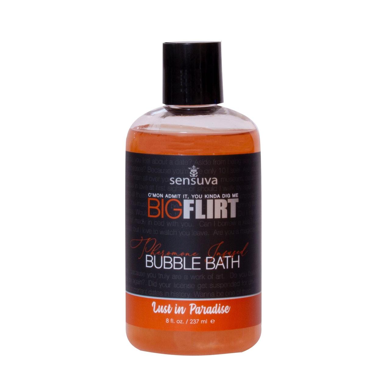 Пена для ванны Sensuva — Big Flirt Pheromone Bubble Bath — Lust in Paradise (237 мл) в DIDO