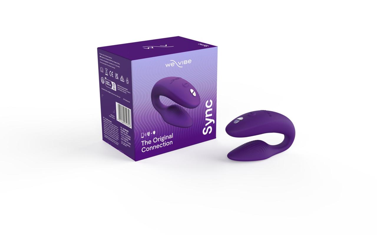 Смарт-вибратор для пар We-Vibe Sync 2 Purple, 10 виброрежимов, пульт ДУ в DIDO