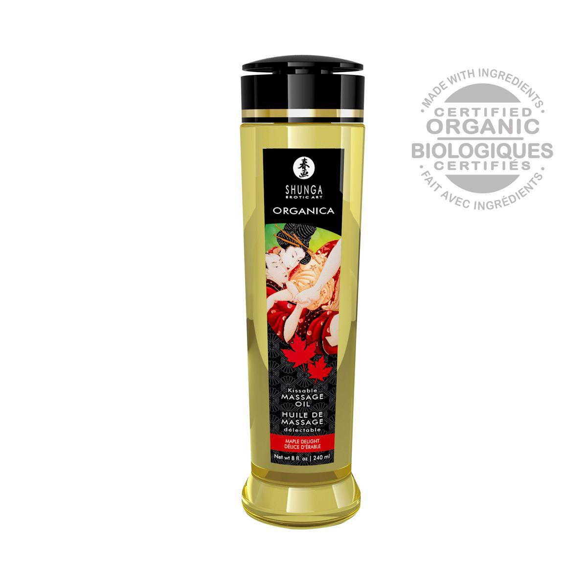 Органическое массажное масло Shunga ORGANICA – Maple Delight (240 мл) с витамином Е в DIDO