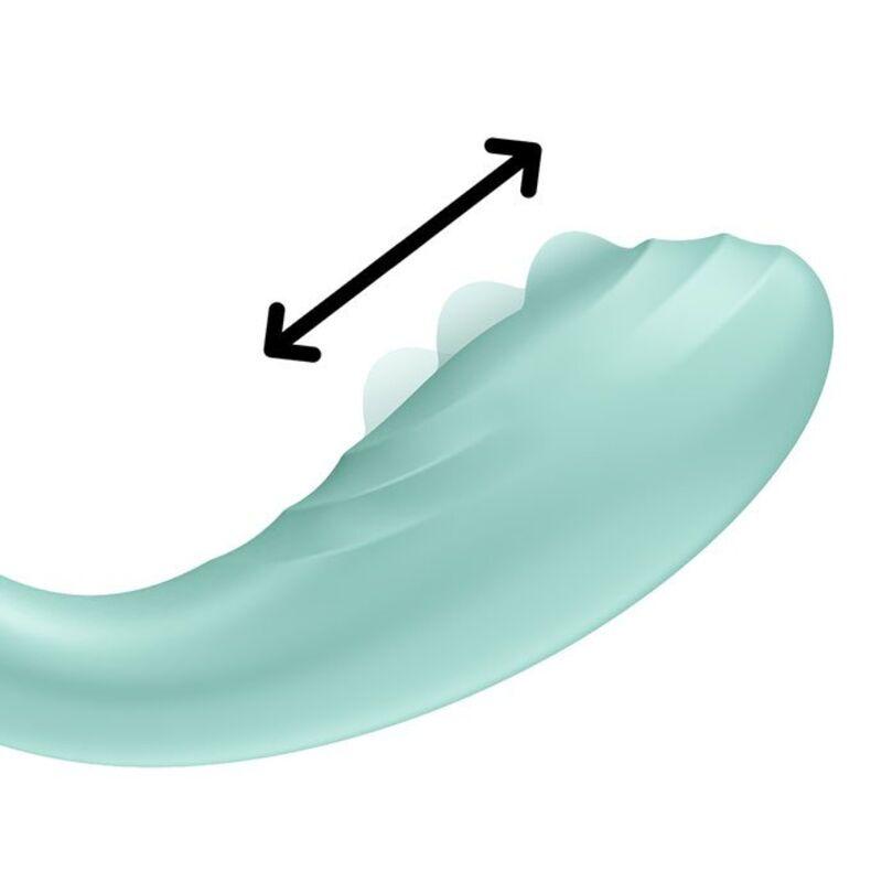 Вібратор із перловою стимуляцією точки G Satisfyer Rrrolling Pleasure Mint у DIDO