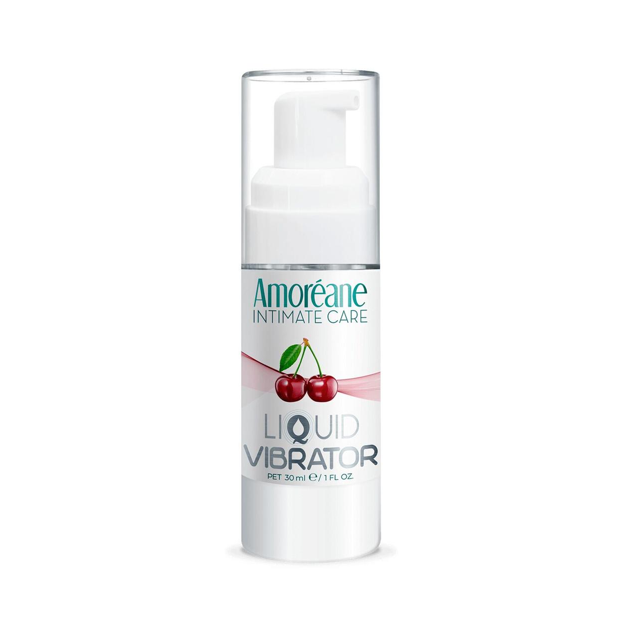 Лубрикант с эффектом вибрации Amoreane Med Liquid Vibrator Cherry (30 мл) в DIDO