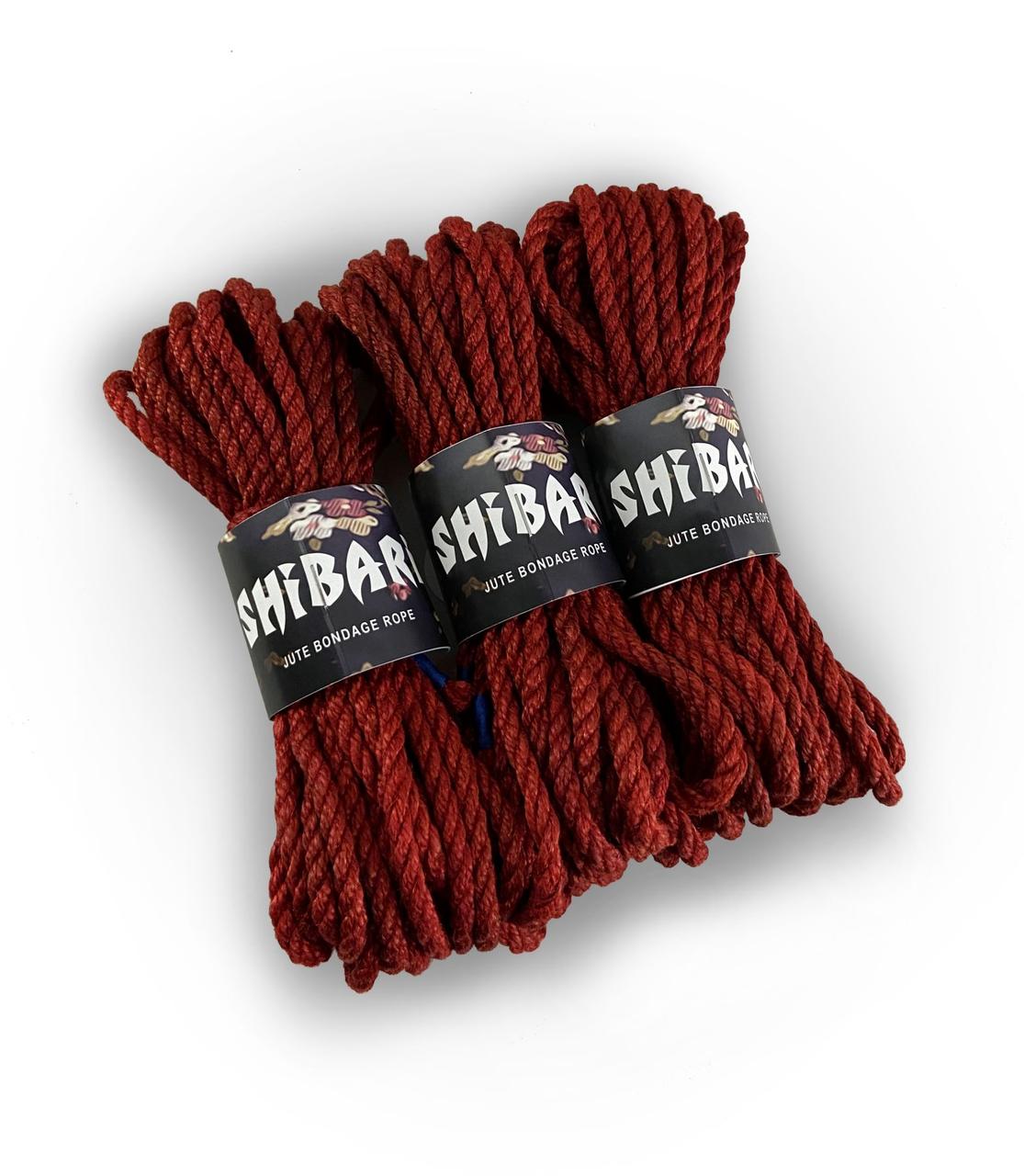 Джутовая веревка для Шибари Feral Feelings Shibari Rope, 8 м красная в DIDO