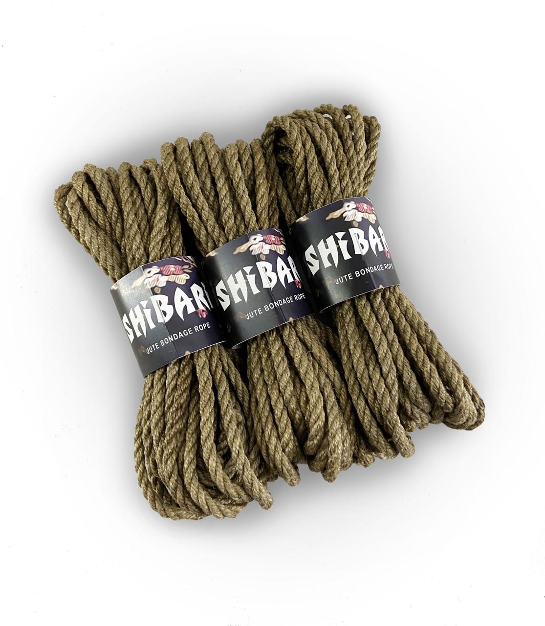 Джутовая веревка для Шибари Feral Feelings Shibari Rope, 8 м серая в DIDO