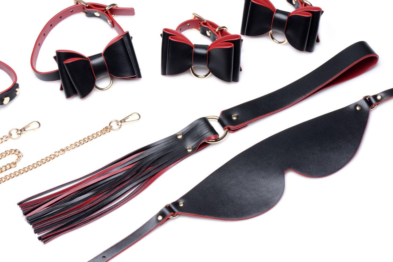 Набор БДСМ с дорожной сумкой Master Series: Bow — Luxury BDSM Set With Travel Bag, 11 предметов в DIDO