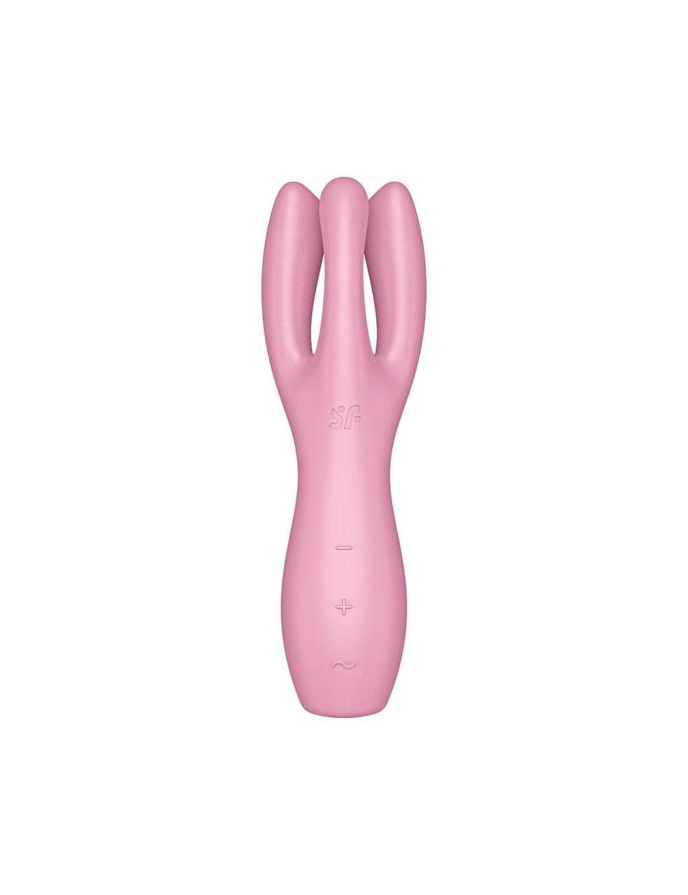 Кліторальний вібратор Satisfyer Threesome 3 Pink з трьома пальчиками в DIDO