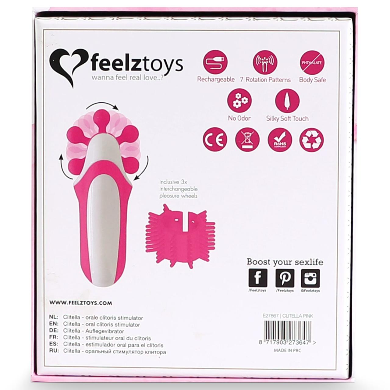 Стимулятор с имитацией оральных ласк FeelzToys - Clitella Oral Clitoral Stimulator Pink в DIDO