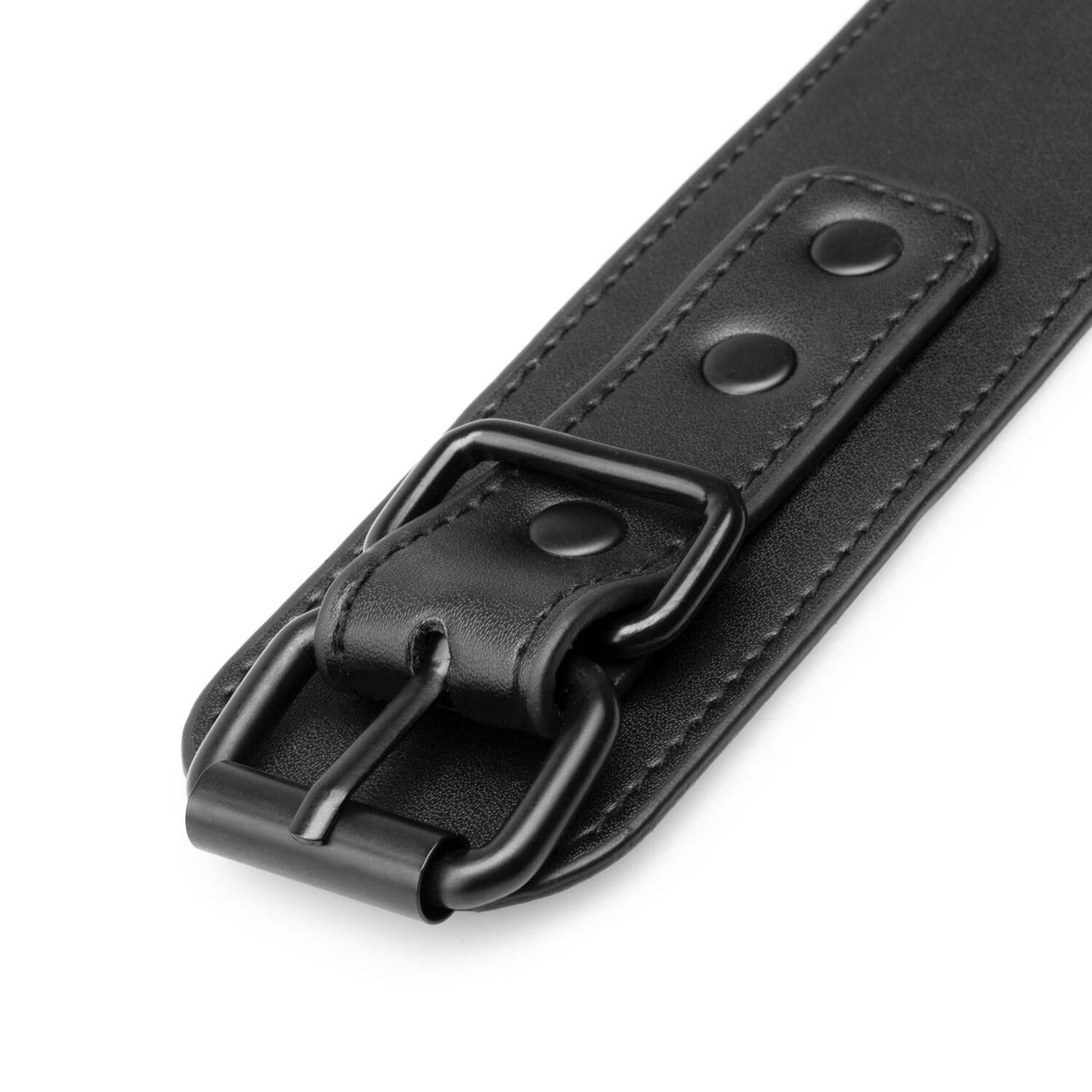 Поножі Bedroom Fantasies: Faux Leather Ankle Cuffs, чорні в DIDO