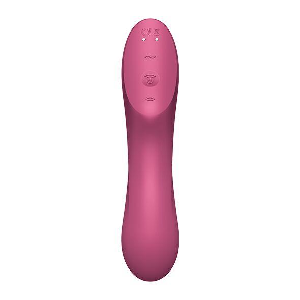 Вакуумный стимулятор с вибрацией Satisfyer Curvy Trinity 3 Red в DIDO