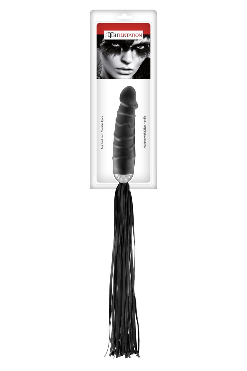 Флогер з ручкою-ділдо Fetish Tentation Whip with Dildo Handle в DIDO