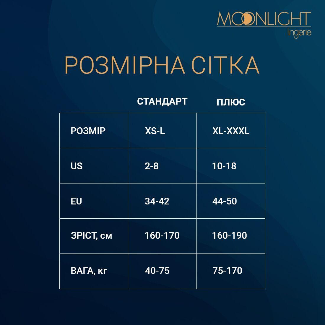 Платье-бодистокинг Moonlight Plus Model 01 XL-XXXL Black, мини, без рукавов в DIDO