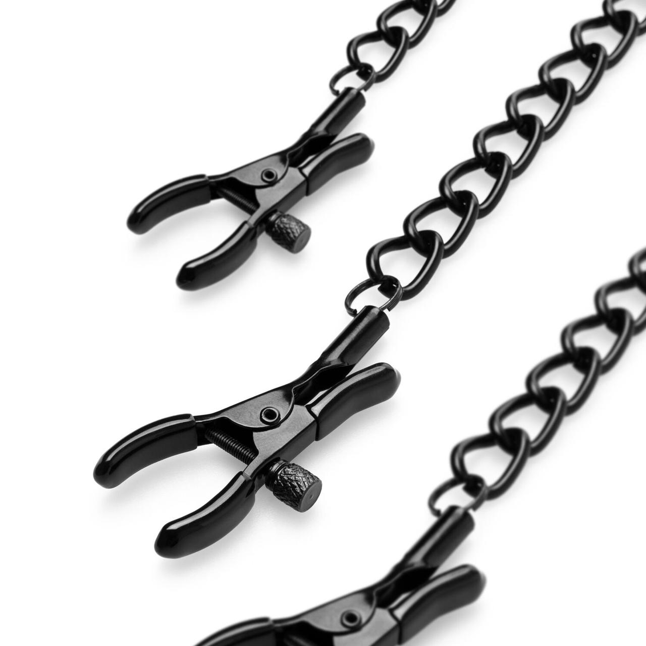 Затискачі для сосків та клітора Bedroom Fantasies: Nipple & Clitoral Clamps, чорні в DIDO