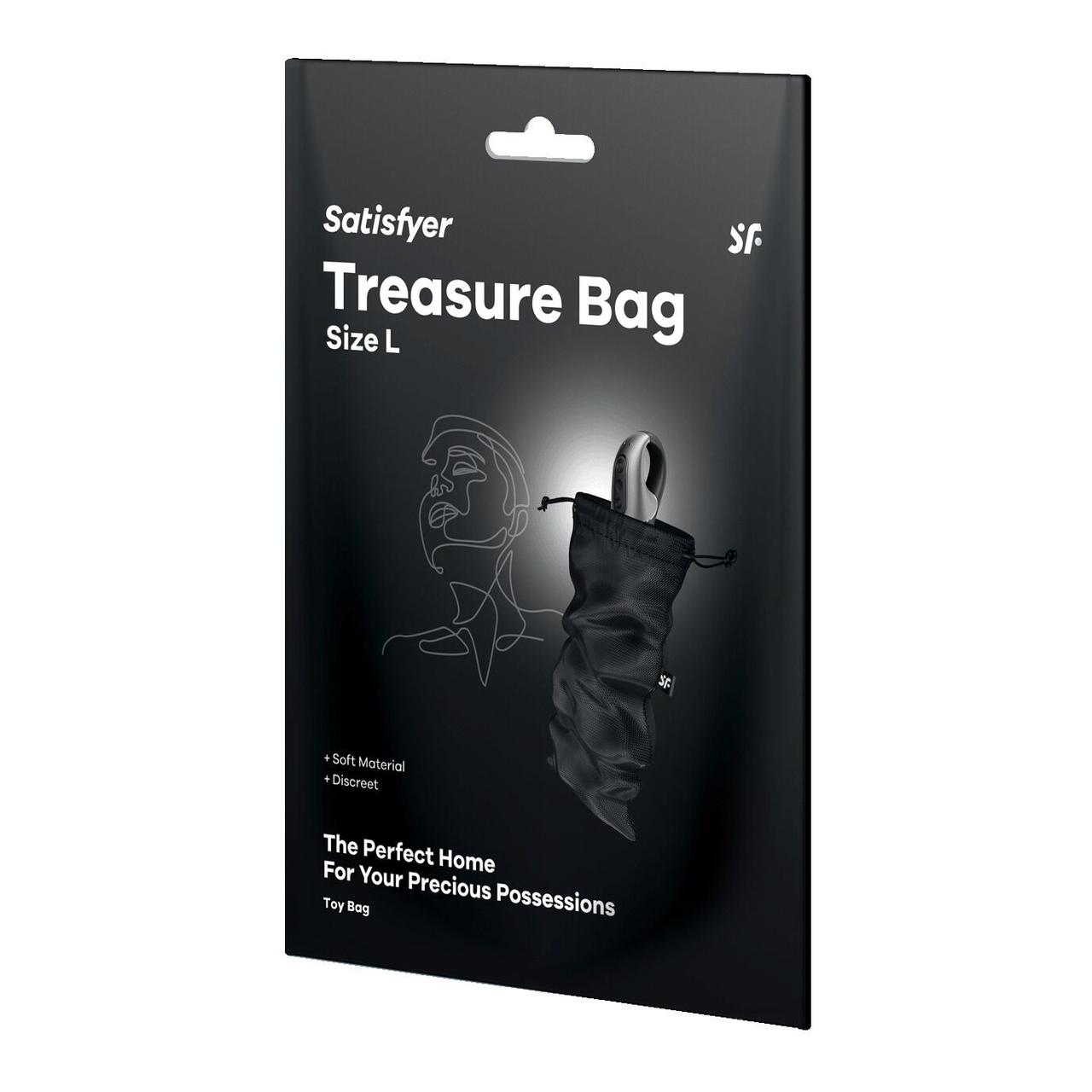 Мішечок для зберігання іграшок Satisfyer Treasure Bag L Black в DIDO