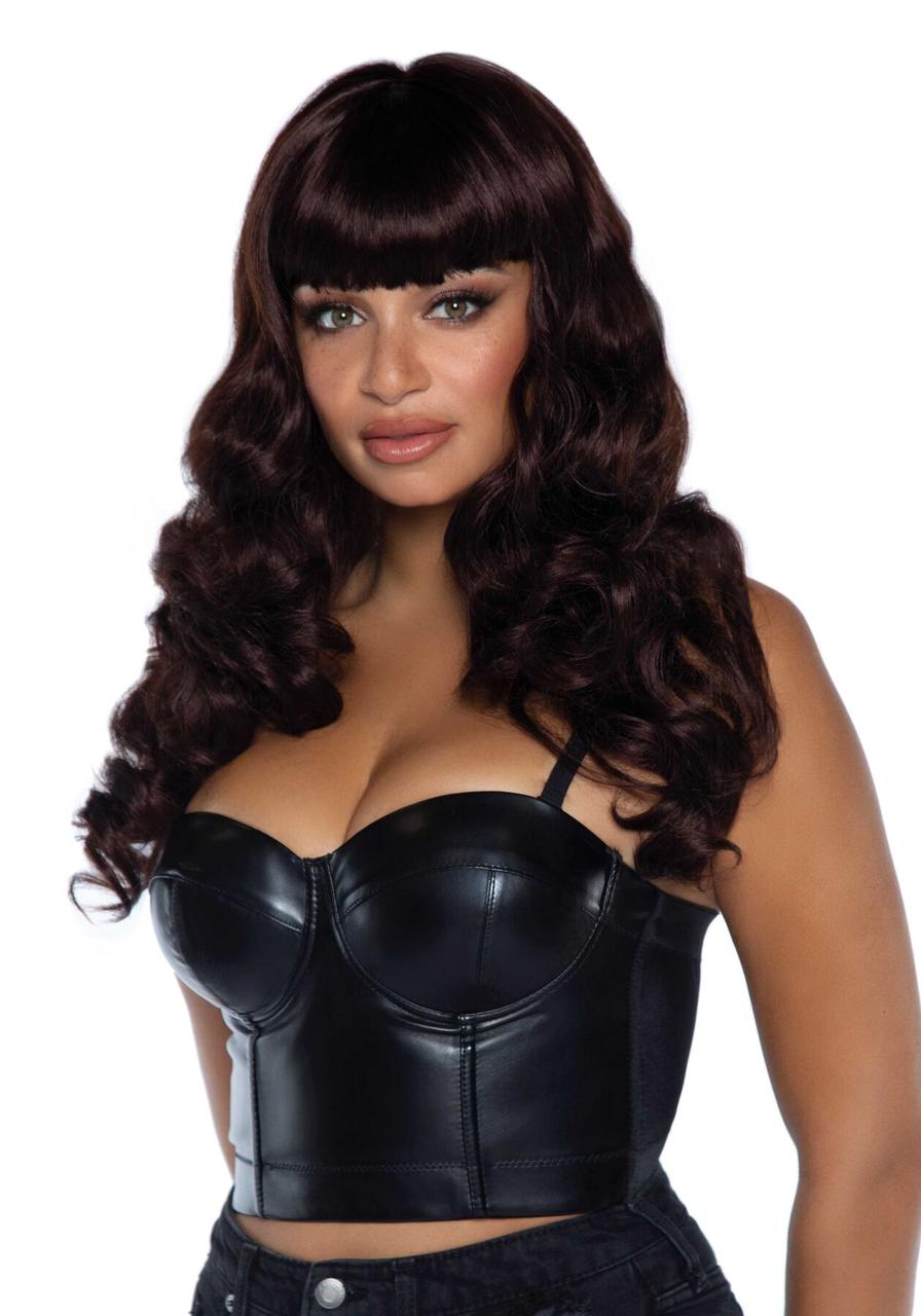 Волнистый парик Leg Avenue Misfit Long Wavy Wig Brown, длинный, реалистичный вид, 61 см в DIDO