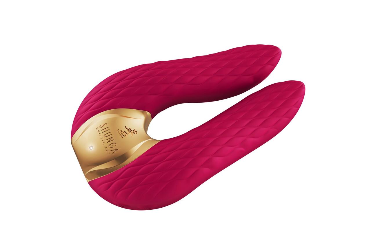 Вибратор для клитора Shunga Aiko Raspberry, гибкие кончики в DIDO
