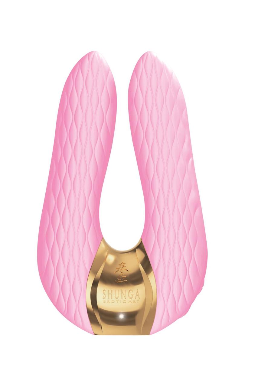 Вибратор для клитора Shunga Aiko Light Pink, гибкие кончики в DIDO